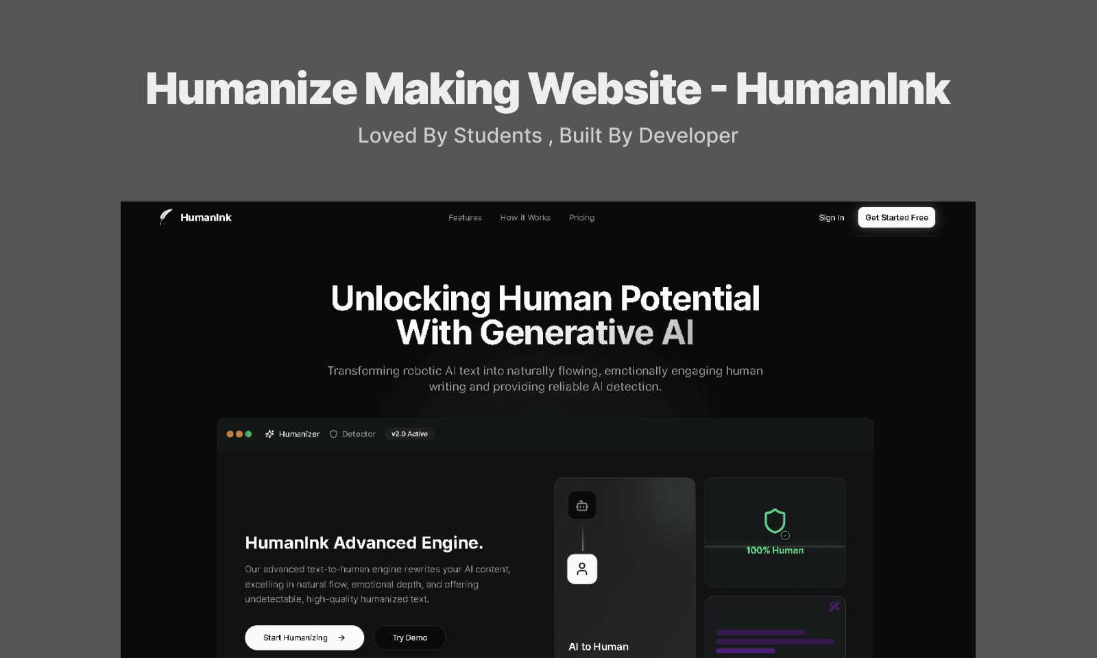 FullStack Project — HumanInk